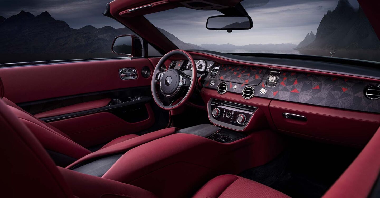 The Rolls-Royce Droptail interior
